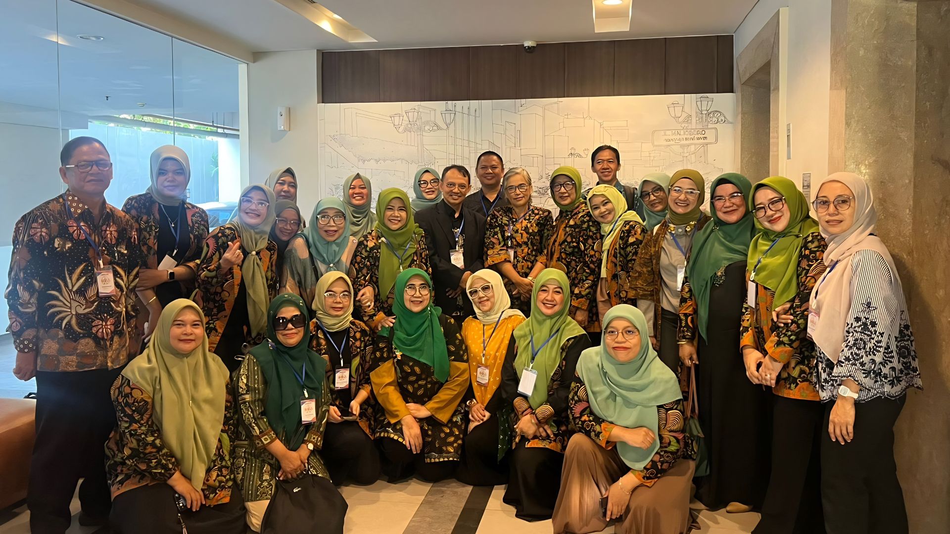 The ASPIKOM Jabar delegation, including representatives from the Communication Studies Study Programme, gather in Yogyakarta for a three-day intensive program focused on enhancing the quality of communication education.