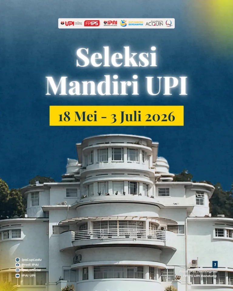 Calon Mahasiswa PAI UPI Bersiap: Pendaftaran Jalur Seleksi Mandiri 2026 Segera Dibuka
