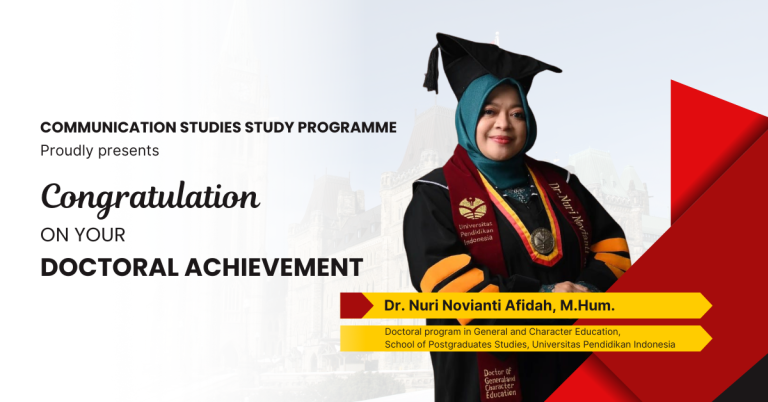 Bridging Communication and Character: Dr. Nuri Novianti Earns Doctorate in General and Character Education