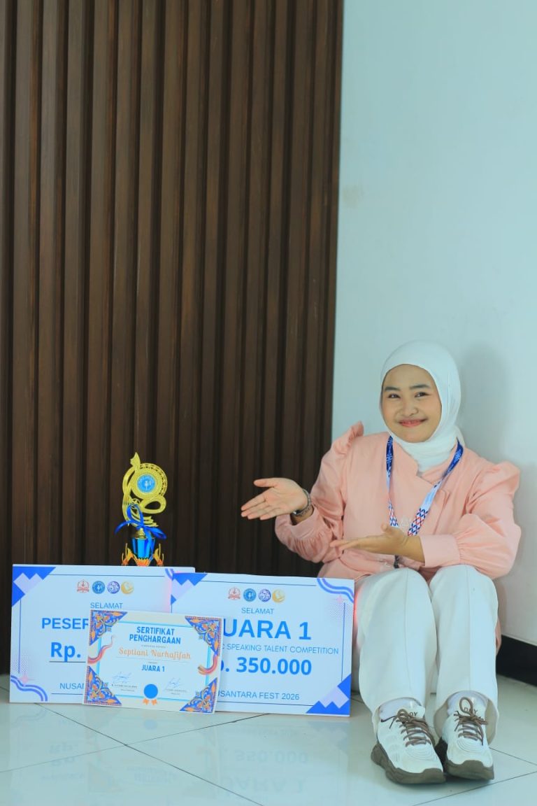 Mahasiswi Prodi Ilmu Hukum FPIPS UPI Raih Juara 1 Public Speaking Talent Competition di Nusantara Fest 2026