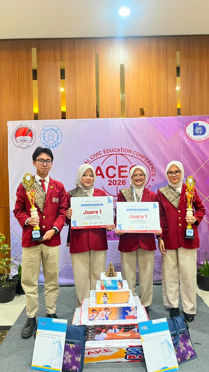 Mahasiswa PPKn UPI Raih Juara I Kategori Video Orasi Ilmiah dan Media Pembelajaran Non-IT pada International Student Competition 2026