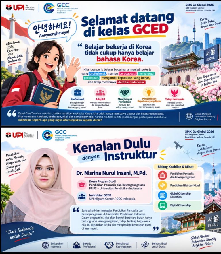 Dosen PPKn UPI Menjadi Instruktur Global Citizenship Education bagi Calon Pekerja Migran Indonesia