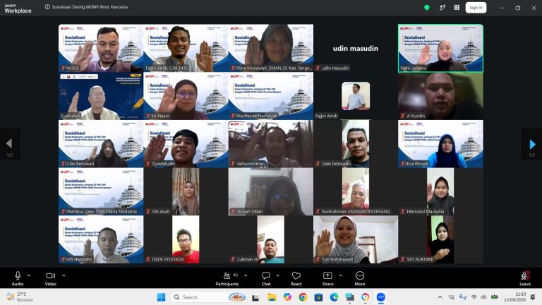 Prodi Magister Pendidikan Kewarganegaraan UPI Sosialisasikan Kelas Kerja Sama kepada Guru Pendidikan Pancasila se-Provinsi Banten